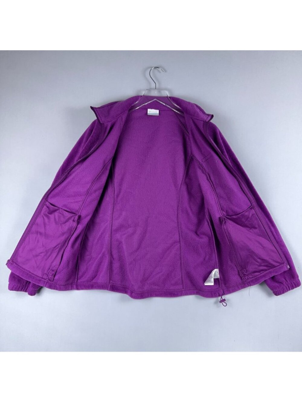 Columbia Jacket Size Large Purple Fleece Benton Springs Full-Zip Long Sleeves - Picture 6 of 13